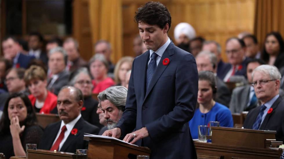 Justin Trudeau, durante la sesión del Congreso CHRIS WATTIE REUTERS