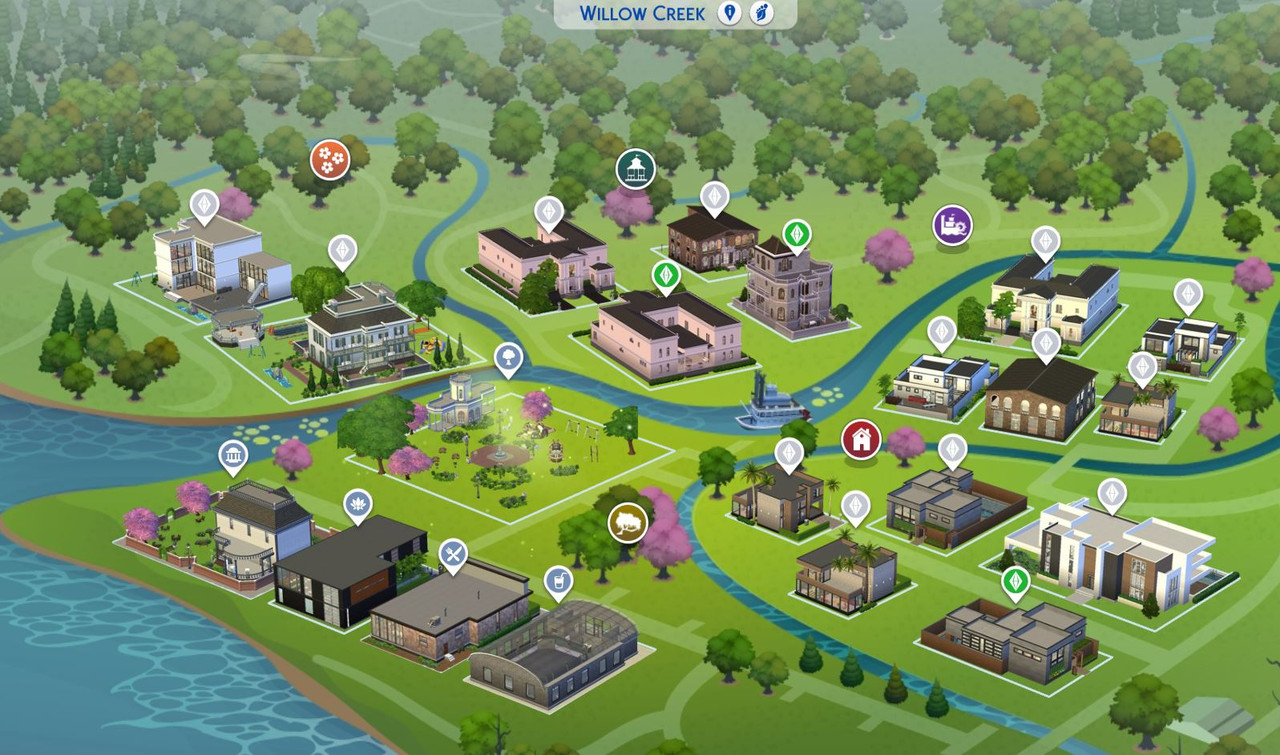 Sims 4 Willow Creek Neighborhoods