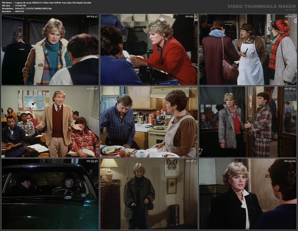 Cagney & Lacey S06E10 To Thine Own Self Be True (aka The Rapist II).mkv