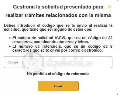 gestiona la solicitud presentada del imv 