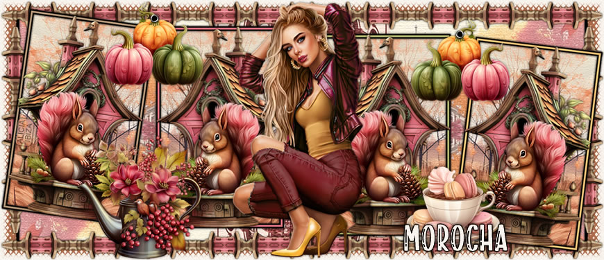 Ardilla y Calabazas morocha