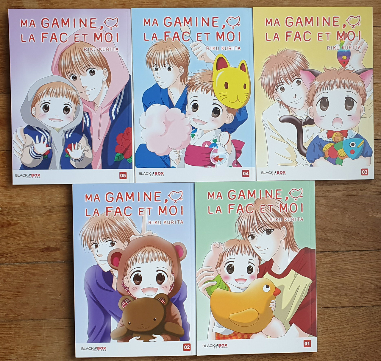 SERIE COMPLETE 5 MANGAS MA GAMINE LA FAC ET MOI Black Box 1 60