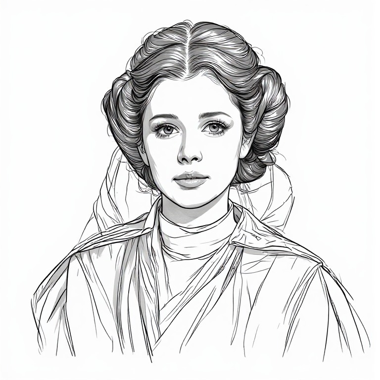 Princess-Leia-Line-drawing-nat