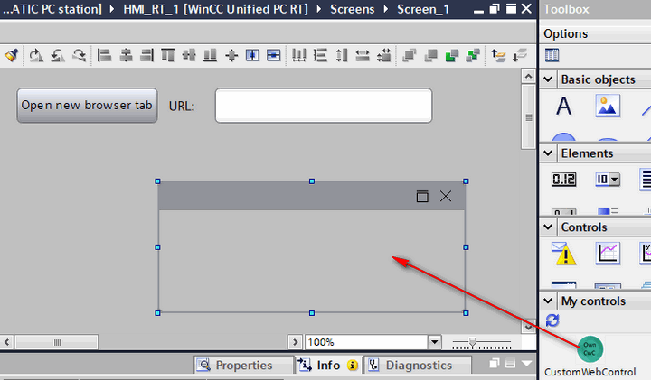 open a new browser tab in WinCC Unified PC Runtime open a new browser tab in WinCC Unified PC Runtime