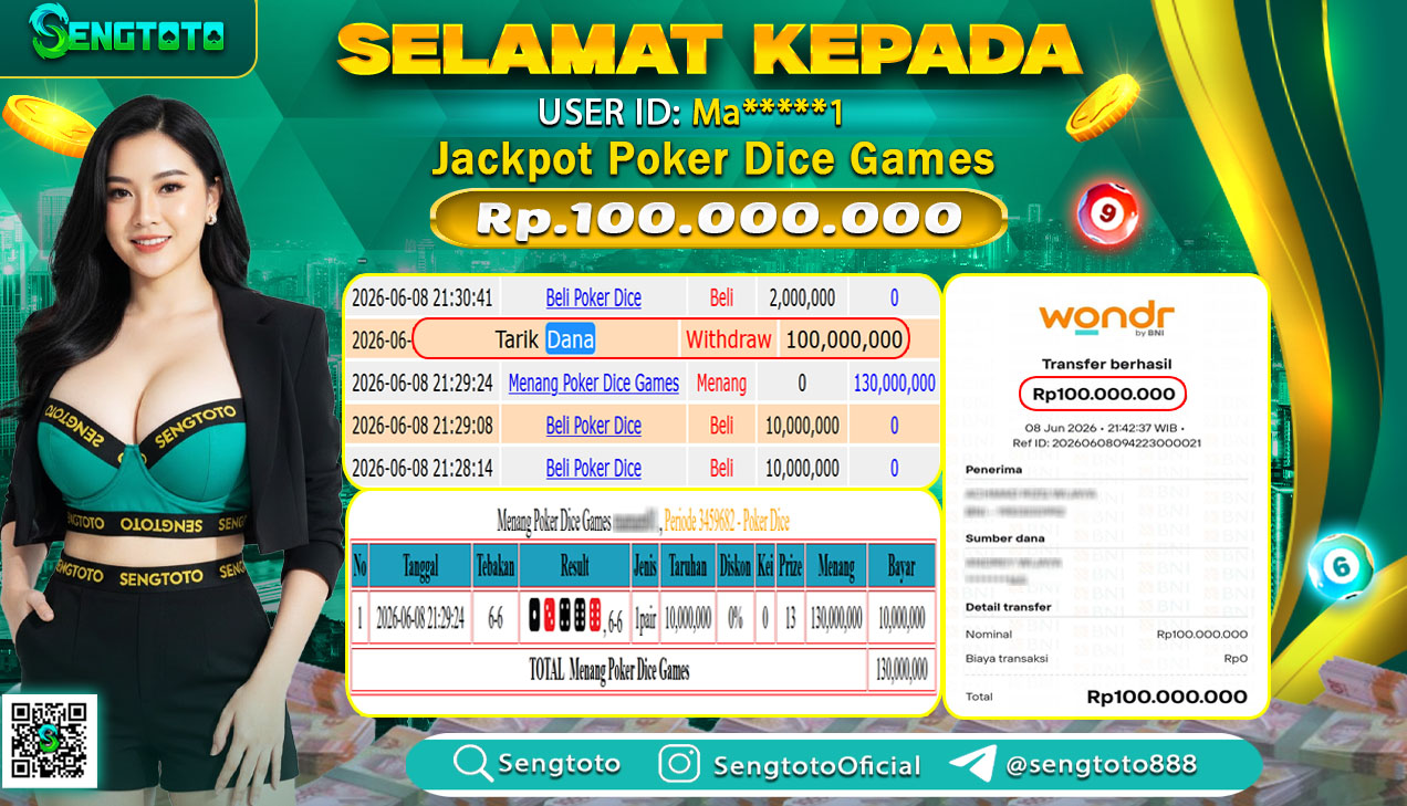 BUKTI PEMBAYARAN LIVEGAME POKER DICE