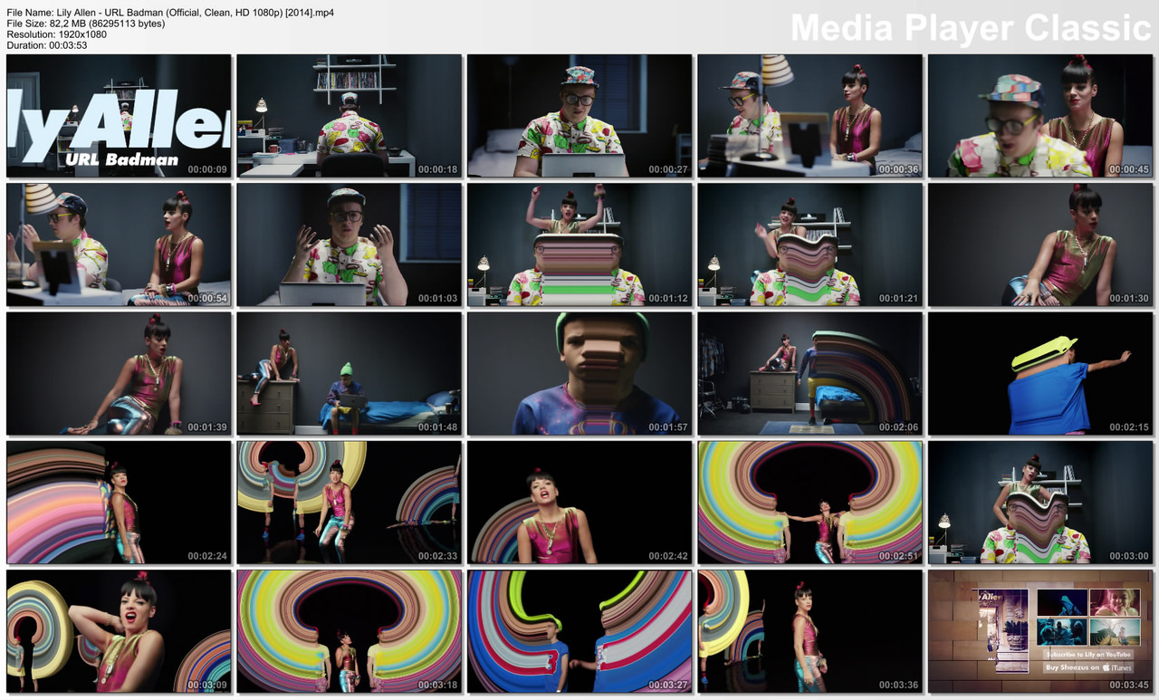 Lily Allen - URL Badman (Official, Clean, HD 1080p) [2014]