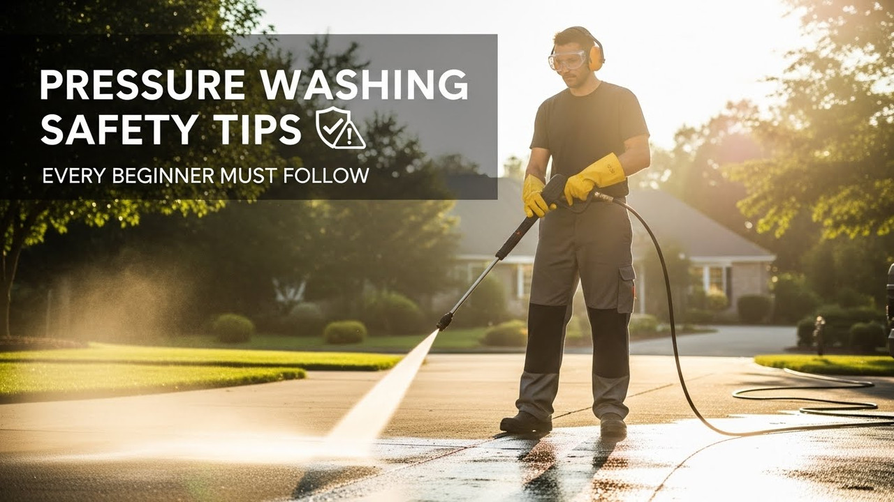 Pressure Washing Safety Tips Every Beginner Must Follow