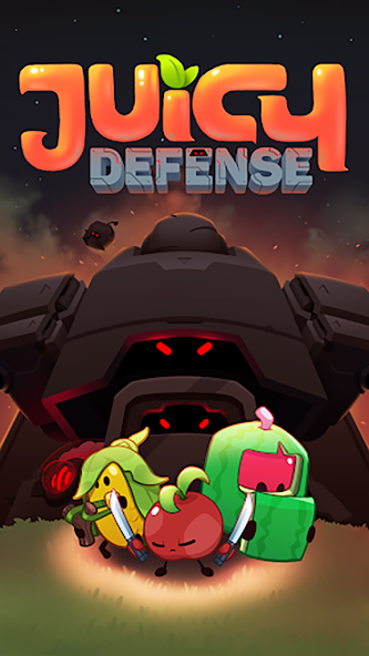 Juicy defend fruit vs robot apk mod