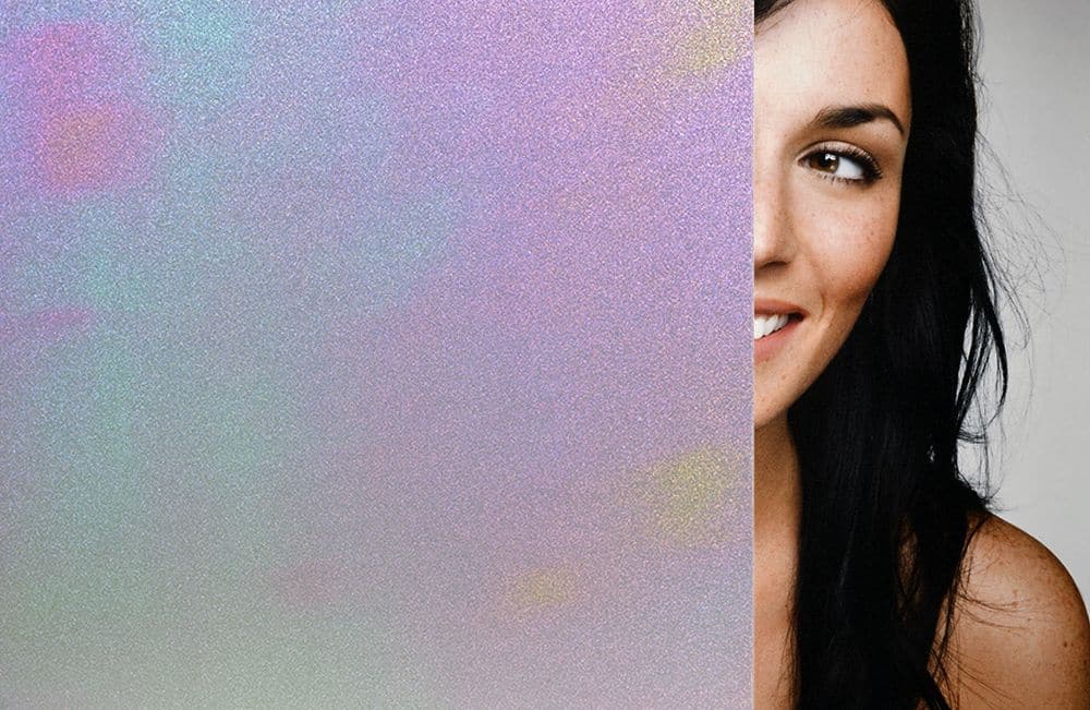 SXD-4250 DichroFrost – Cut Glass Window Film. SXD-4250 A shimmering and beautiful, dichroic cut glass film that shifts through a rainbow of colors from a…