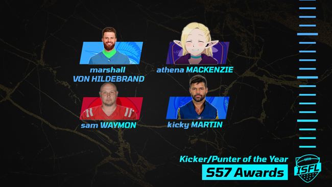 030 ISFL kicker punter of the year NOM