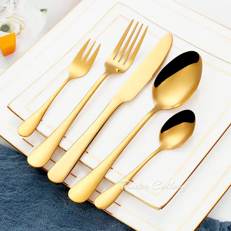 Gold Cutlery Set