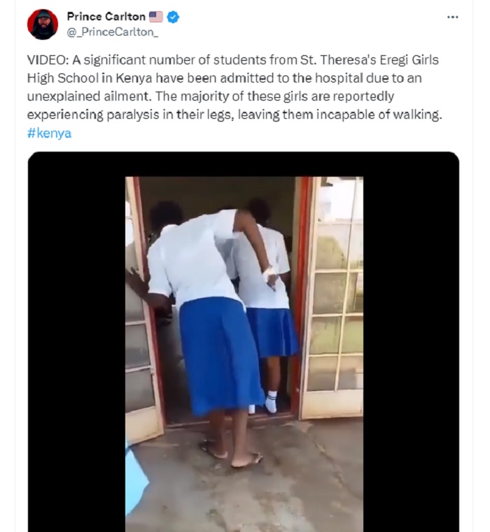 Sebuah penyakit misterius menyerang hampir 100 siswi di Kenya dan membuat mereka hampir tak bisa berjalan.