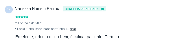 Depoimento de Vanessa Homem Barros sobre Dra. Aline Mouta