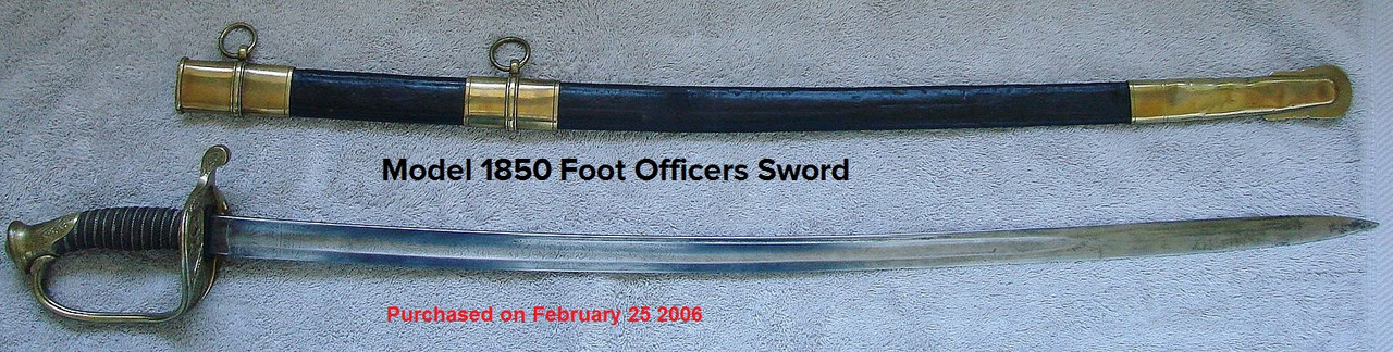 Model 1850 Foot Officer's Sword