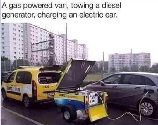 A-Gas-Car-Saving-An-Electric-Car