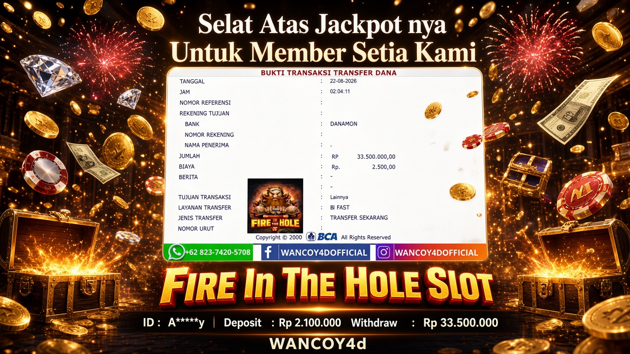 WANCOY4D FireInTheHole NolimitCity RP.33.500.000 -LUNAS