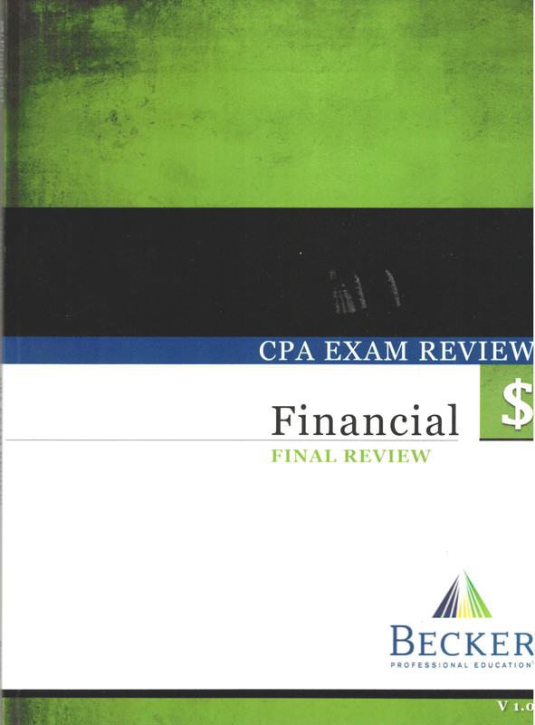 CPA Exam Review Financial Final Review V 1.0