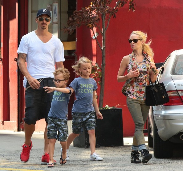 Zlatan, Helena, and their sons