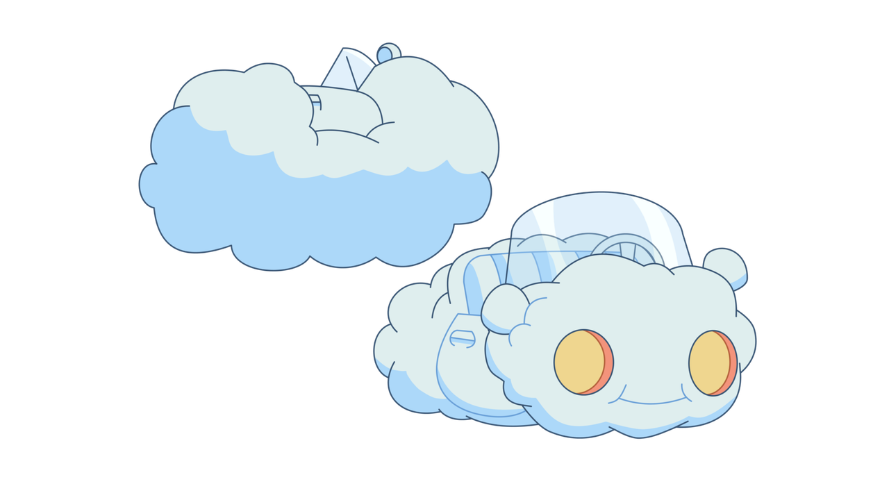 Ingredient Dish cloud car prop design