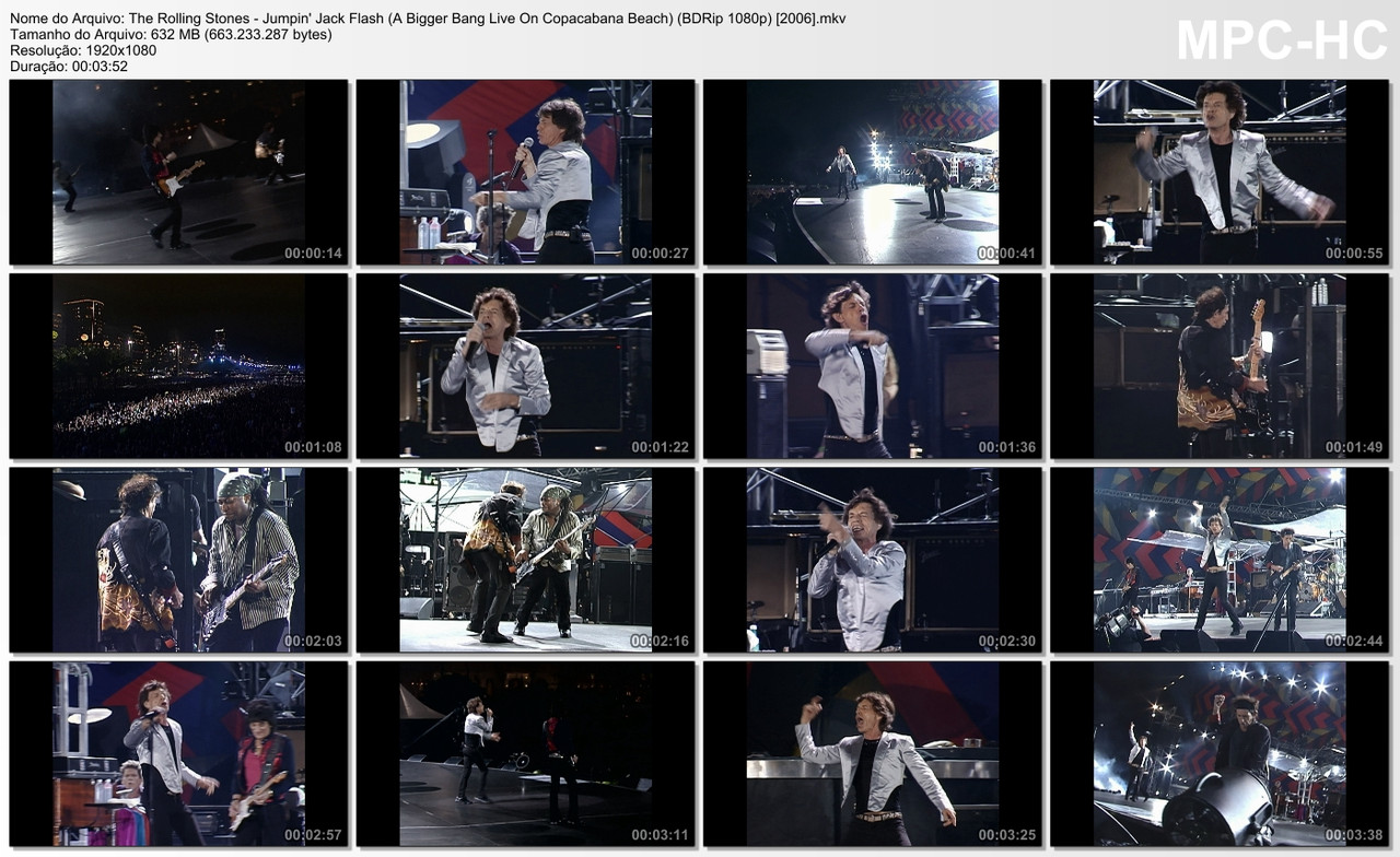 The Rolling Stones - Jumpin' Jack Flash (A Bigger Bang Live On Copacabana Beach) (BDRip 1080p) [2006