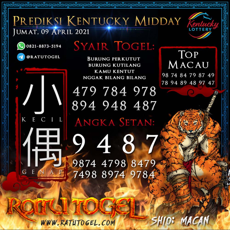 PREDIKSI NAGASAON KENTUCKY MIDDAY