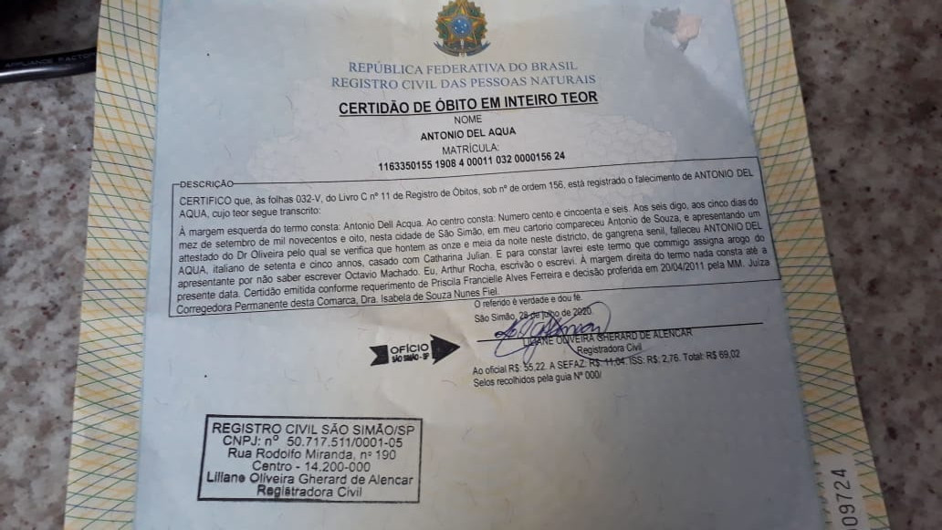 óbito Antonio ampliado