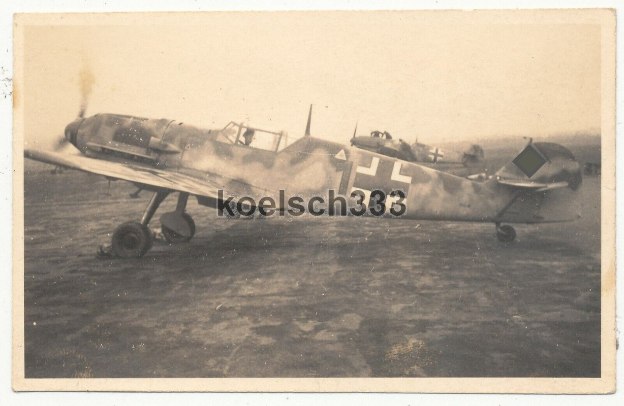 Foto Messerschmitt Me 109 Rammjäger Flugzeuge Sonderkommando Elbe Stendal 1945