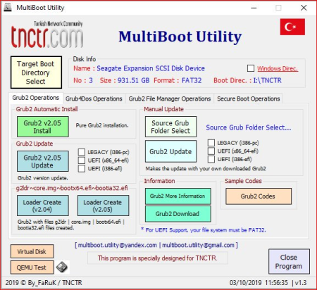 MultiBoot Utility 1.3