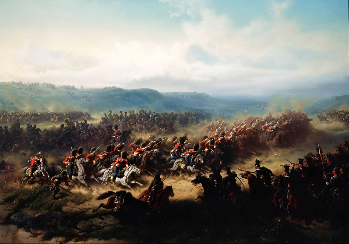 Crimea,Balaclava,Brigada pesada,scots greys,Carga de la Brigada pesada Inglesa en la Batalla de Bala