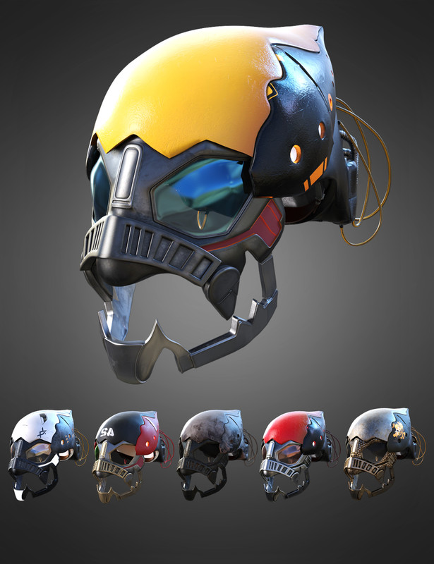 Dash Outfit Helmet for Genesis 8 and 8.1 Males