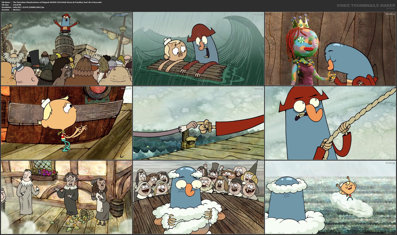 The Marvelous Misadventures of Flapjack S03E09-E10 Parfait Storm & K'nuckles, Don't Be A Hero.mkv