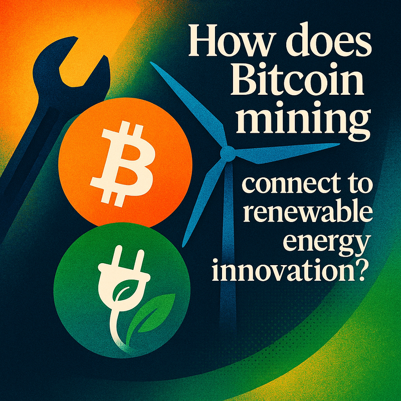 How does Bitcoin mining connect to renewable energy innovation?