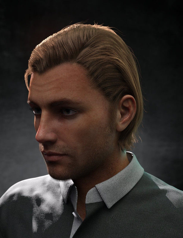 Rialto Hair for Genesis 8 and 8.1 Males Rialto Hair for Genesis 8 and 8.1 Males