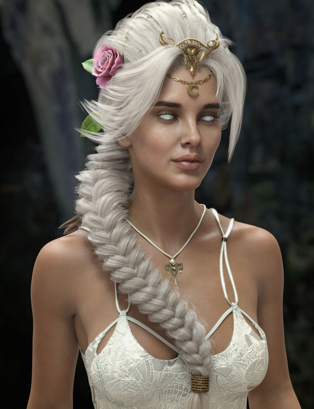 Sylveren Hair for Genesis 3 and Genesis 8 and 8.1 Females (Repost)