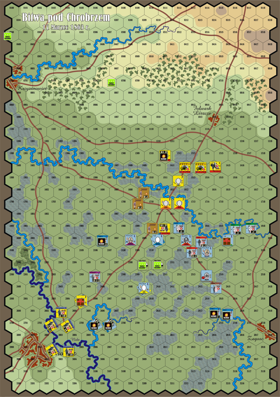 Powstanie Styczniowe 1863Map