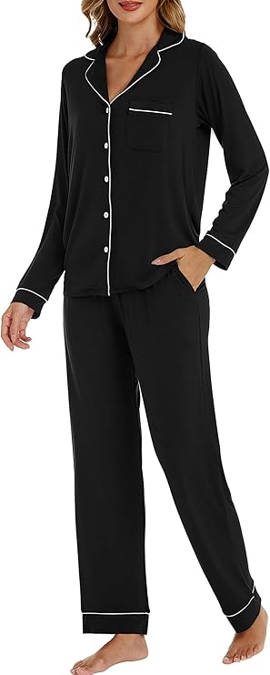 LUBOT 100% Cotton Pajamas for Women
