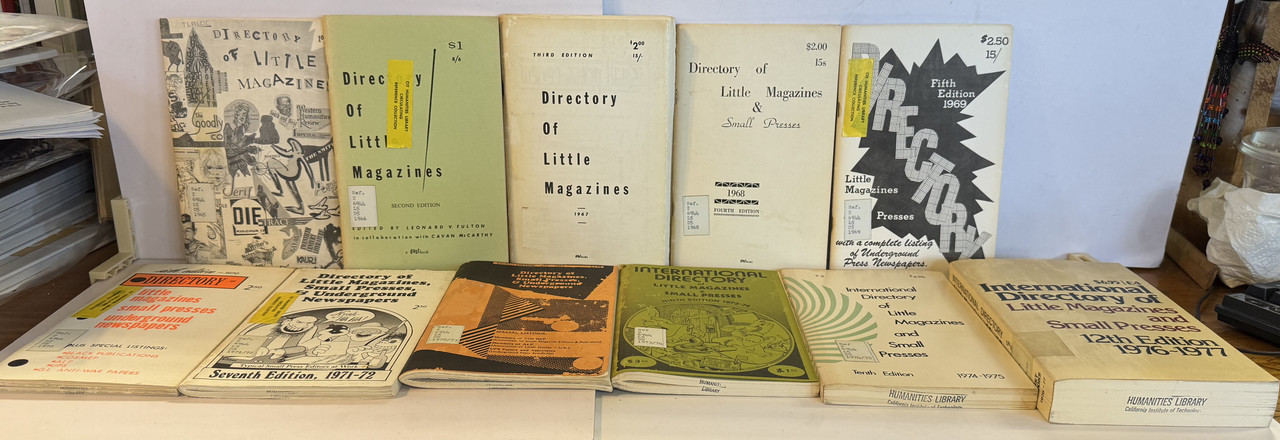 International Directory Of Little Magazines 11 Volume Set