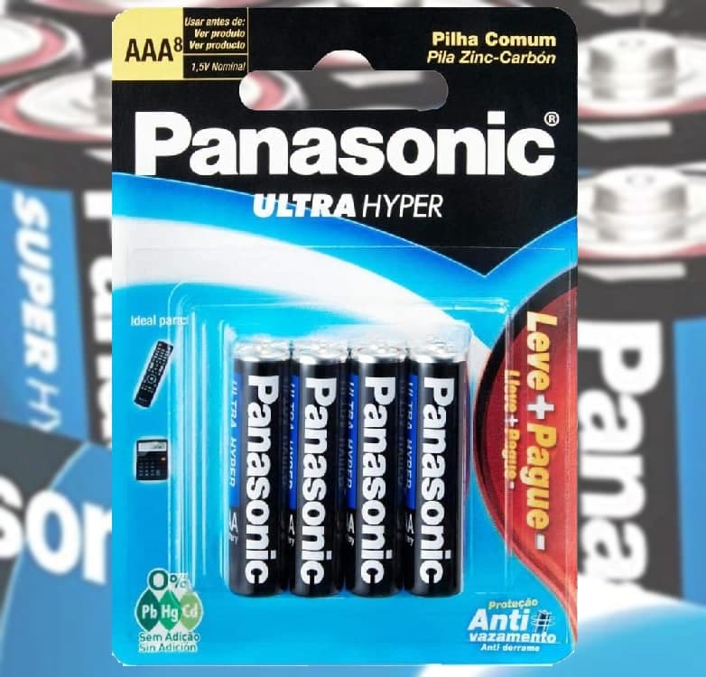 Pilha Manganês Palito, Panasonic R03UAL/L8P6