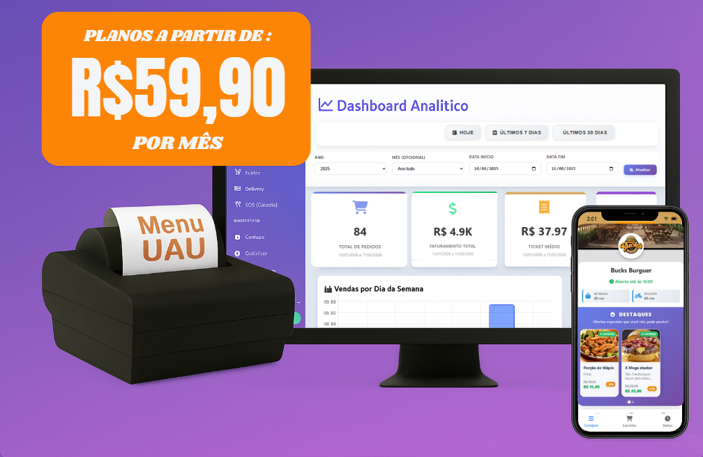 Sistema de Gestão Menu UAU