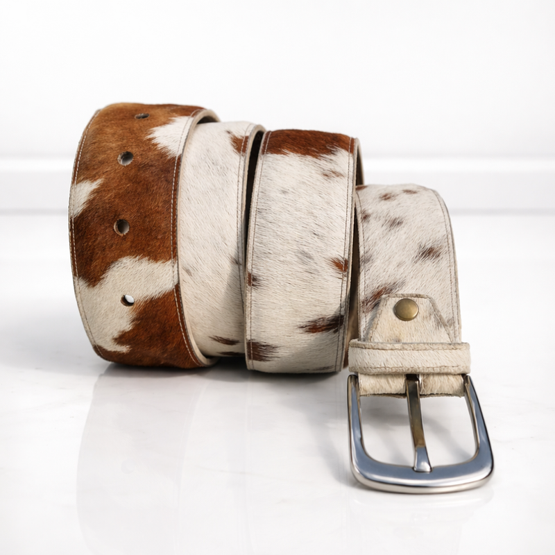Cowhide Belt Buckle View