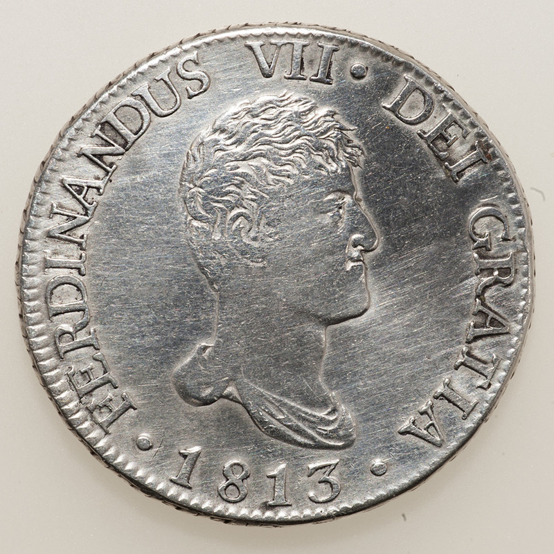 8 reales Fernando VII Madrid 1813. Busto desnudo. PAS6359