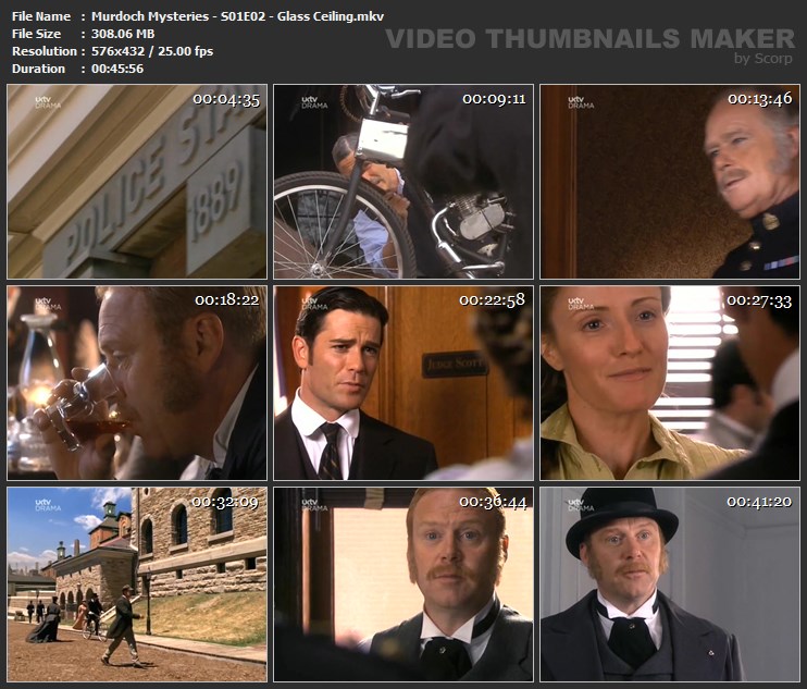 Murdoch Mysteries - S01E02 - Glass Ceiling.mkv