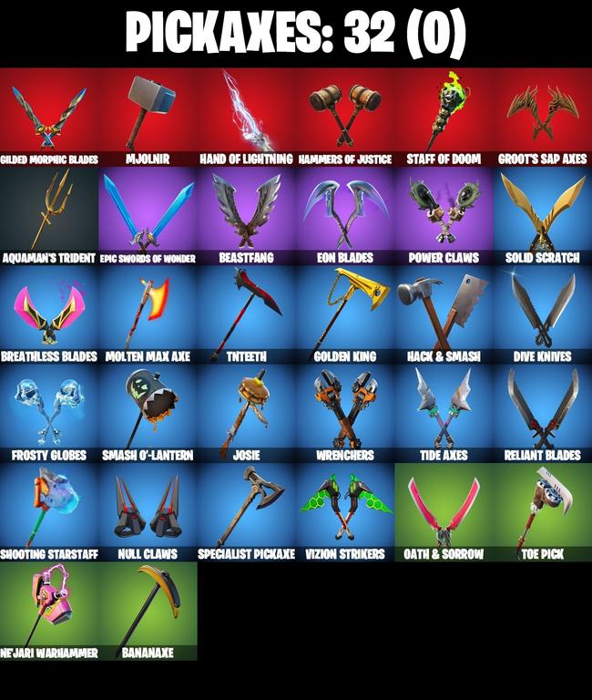 pickaxes comp