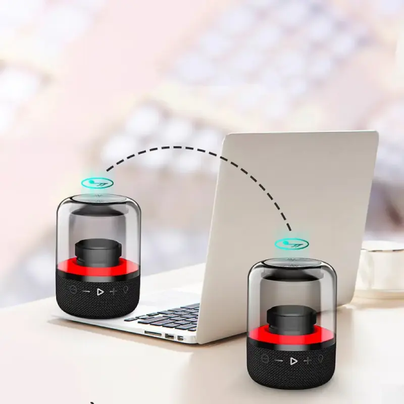 New Z5 mini Bluetooth 5.1 speakers Outdoor waterproof noise reduction subwoofer LED dazzling light wireless Bluetooth