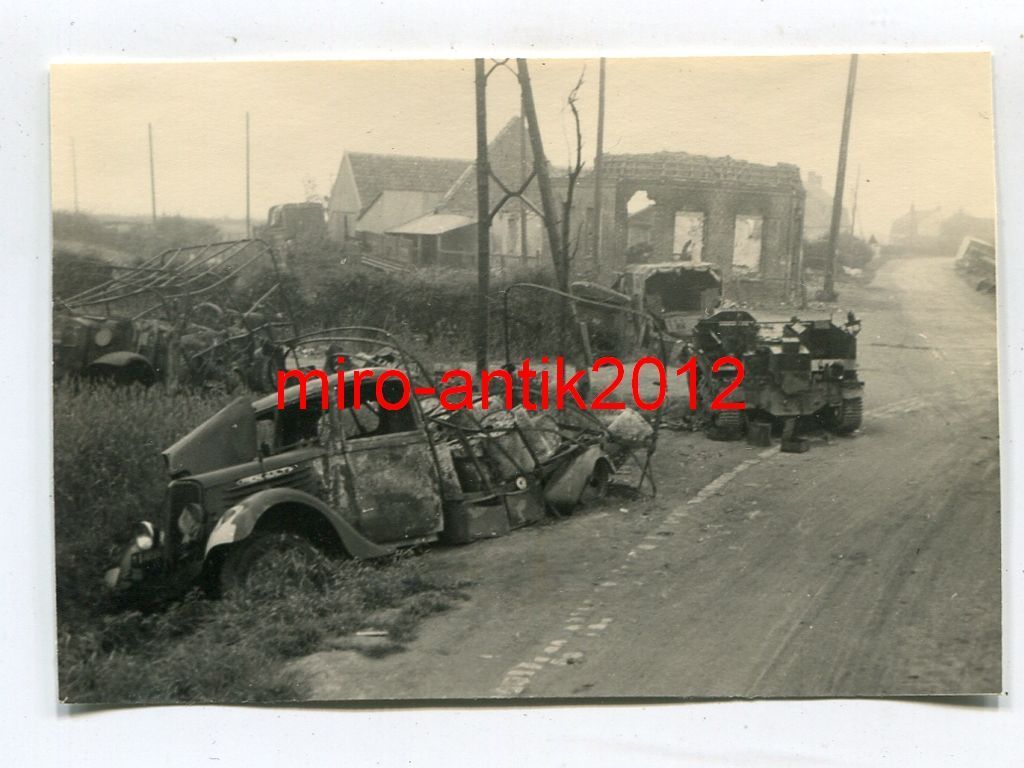 Wehrmacht, zerstörte englische Fahrzeuge, Oost-C