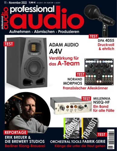 Cover: Professional Audio Magazin No 11 November 2022