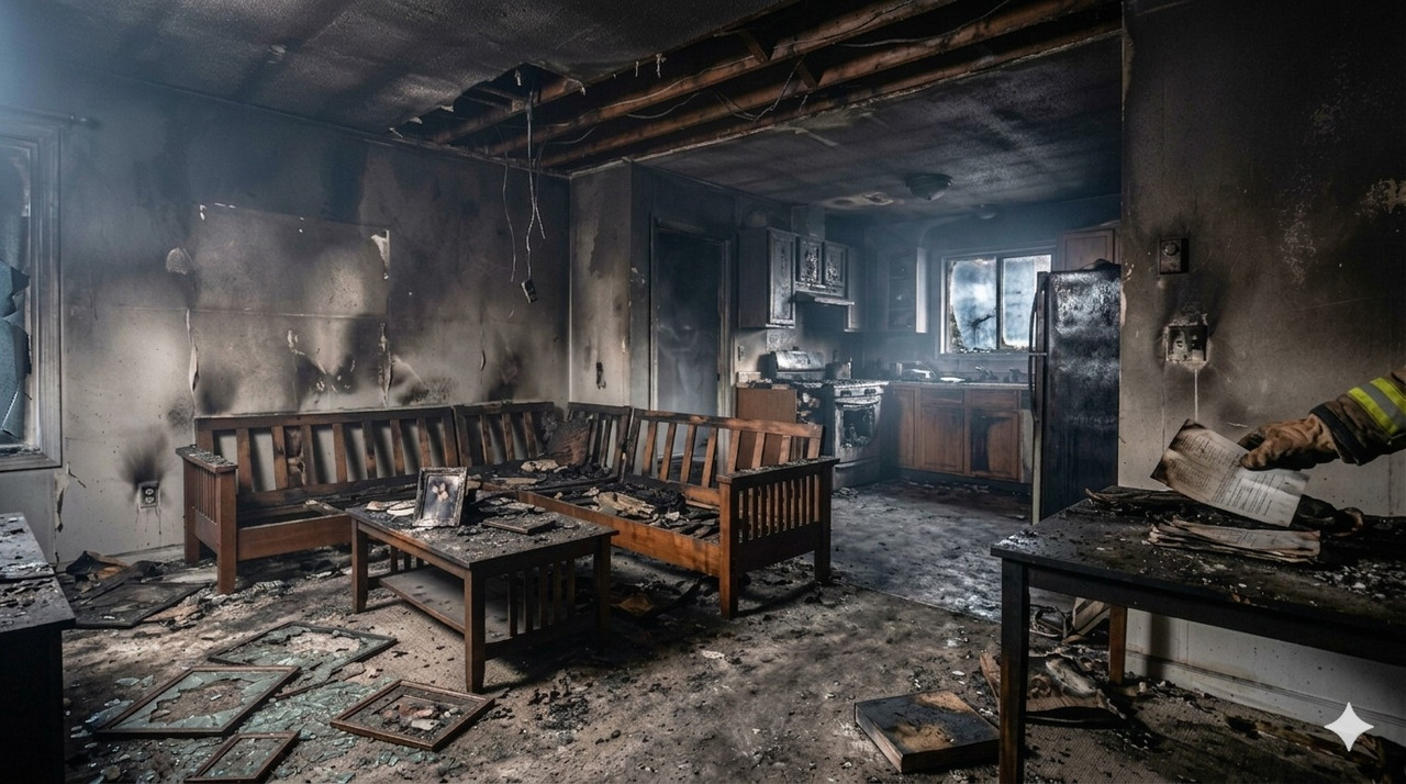 Fire damage restoration
