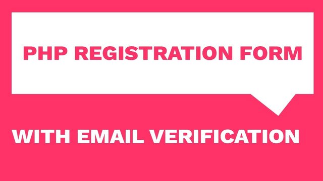 PHP Registration Form, Email Verification & Responsive Email