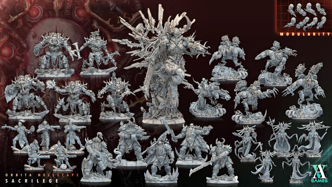 3D Printable Bloodbringers - Hordes of Wrath - Bundle by Archvillain Games