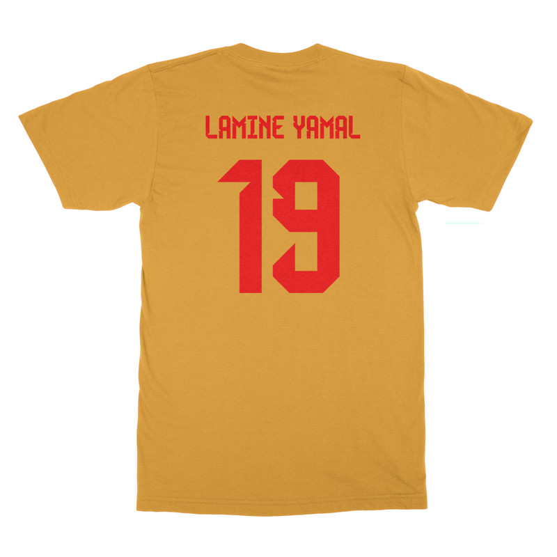 Spain Soccer Cup Fan - Lamine Yamal 19 Jersey Style Unisex T-Shirt